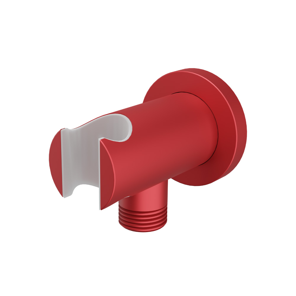 Wall Elbow With Holder | Deep Red