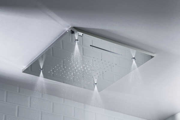 flush mount rain shower head