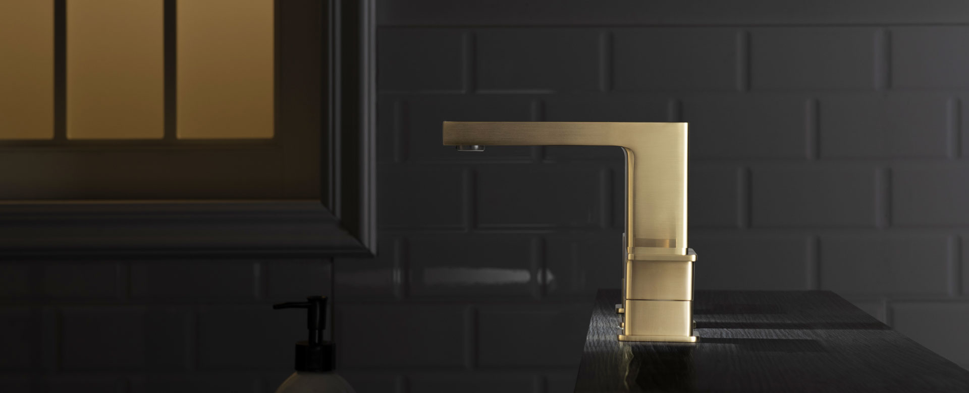 Satin Brass Modern Faucet