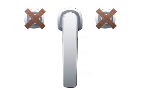 wood faucet handles