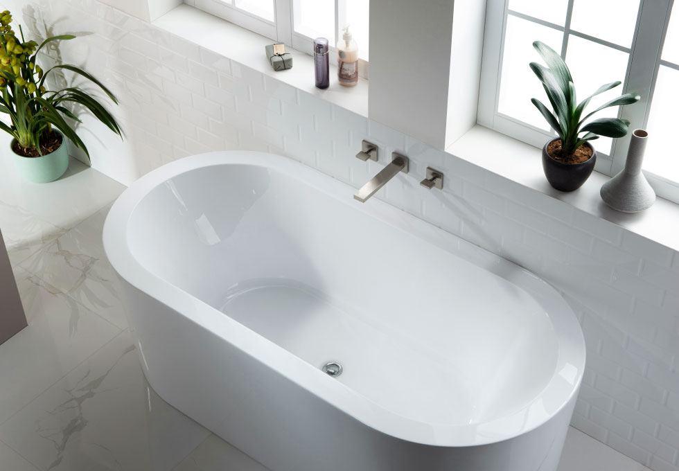 wall mount contemporary bathtub faucet brushed nickel