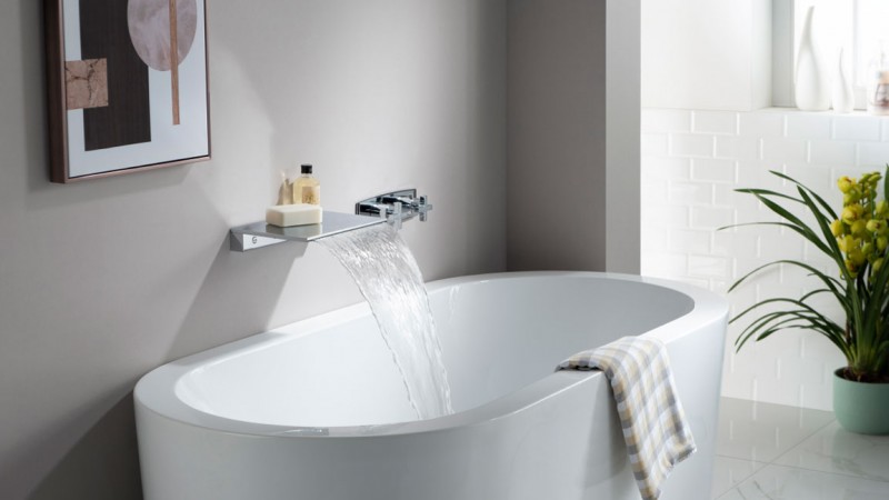 wall mount waterfall faucet