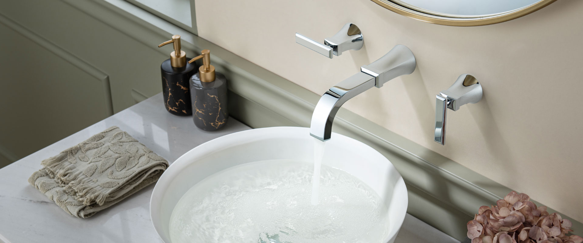 Transitional Wall Mount Faucet