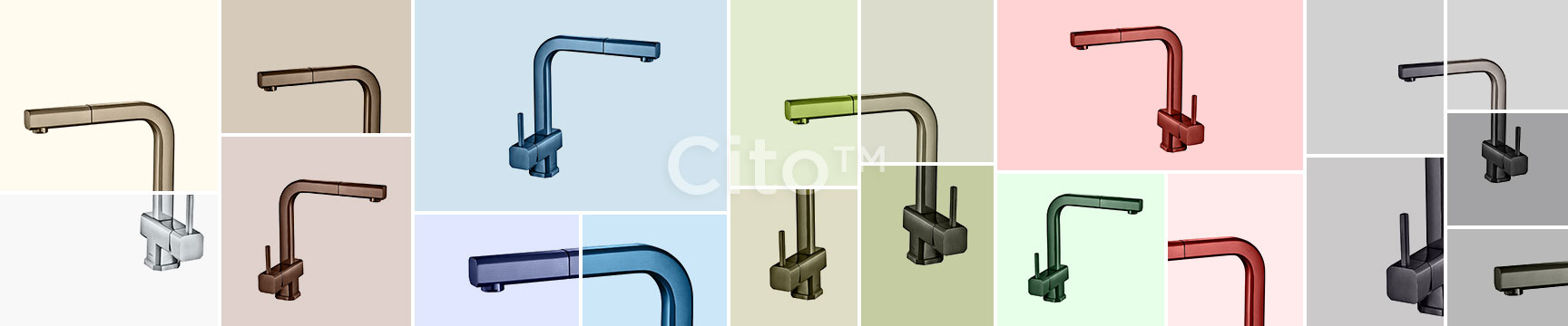 colored spring kitchen faucet