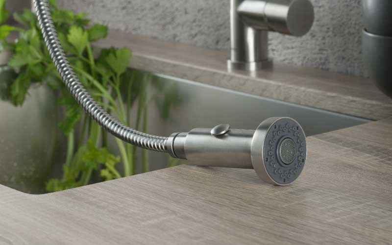kitchen faucet dual sprayer