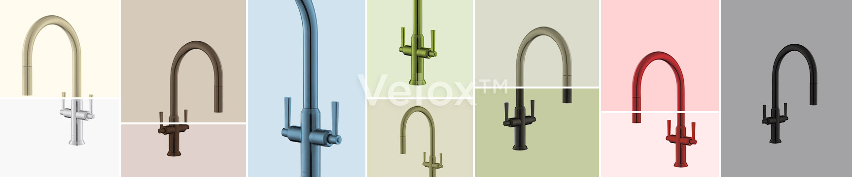 colored spring kitchen faucet