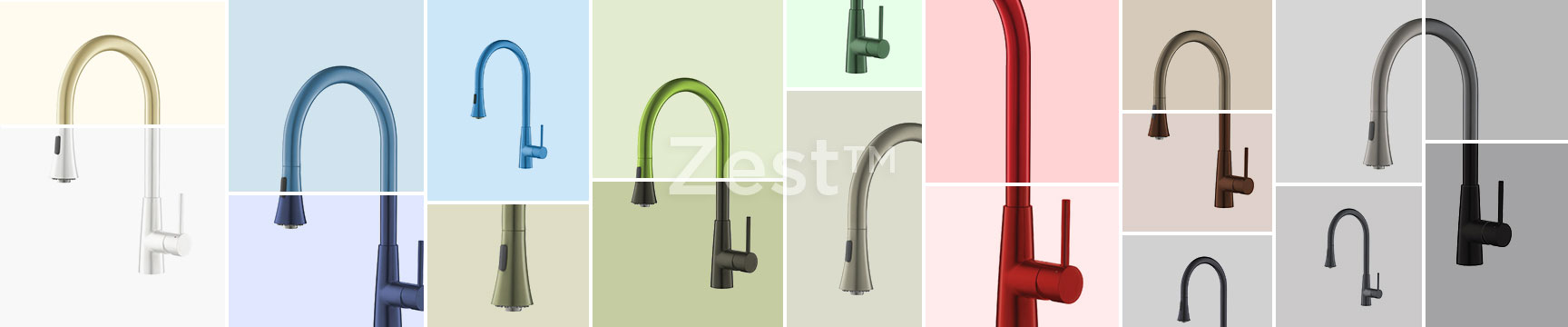 colored spring kitchen faucet