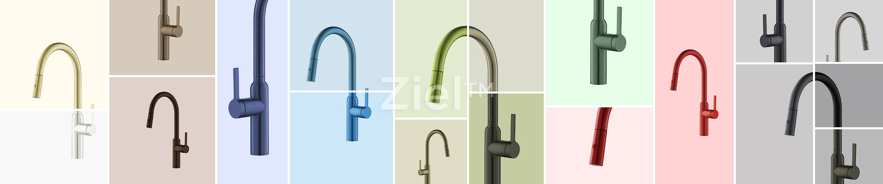 colored spring kitchen faucet