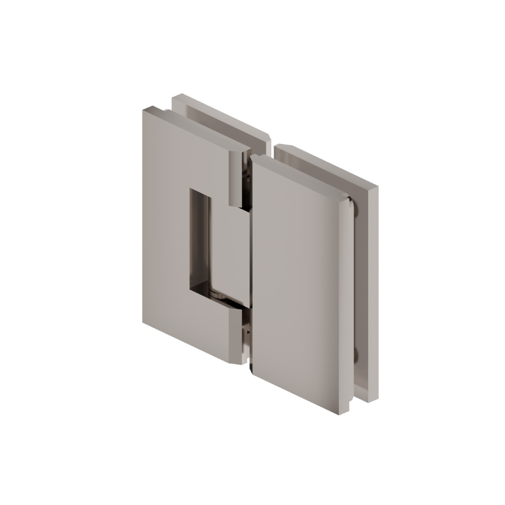 180 Degrees Glass To Glass Heavy Duty Shower Door Hinge | Polished Nickel PVD