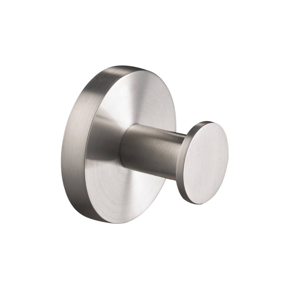 Brass Bathroom Towel / Robe Hook | Brushed Nickel PVD