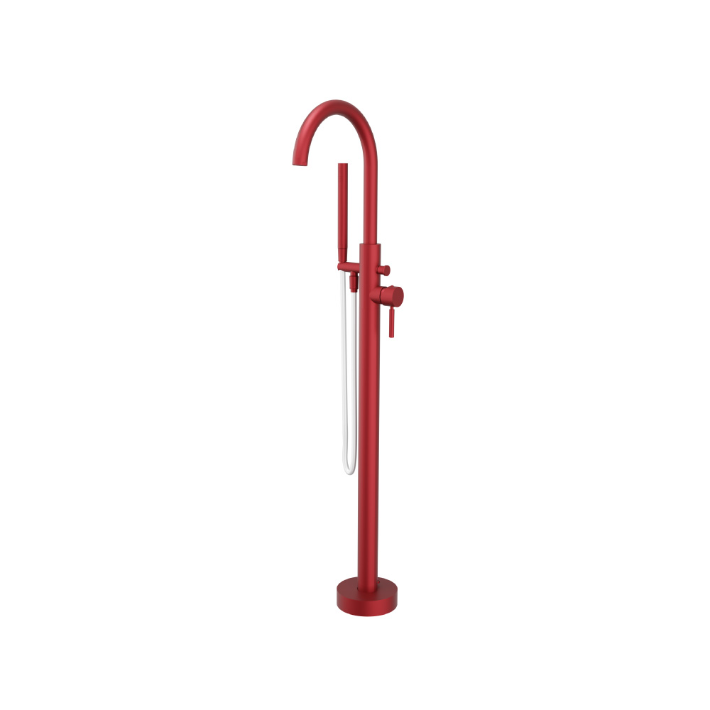 Freestanding Floor Mount Bathtub / Tub Filler With Hand Shower | Crimson