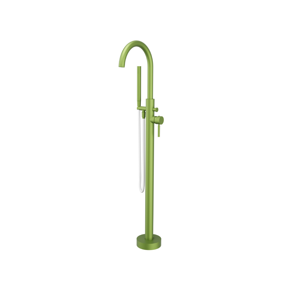 Freestanding Floor Mount Bathtub / Tub Filler With Hand Shower | Isenberg Green
