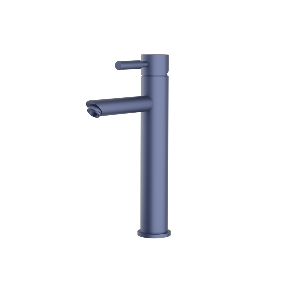 Single Hole Vessel Faucet | Navy Blue