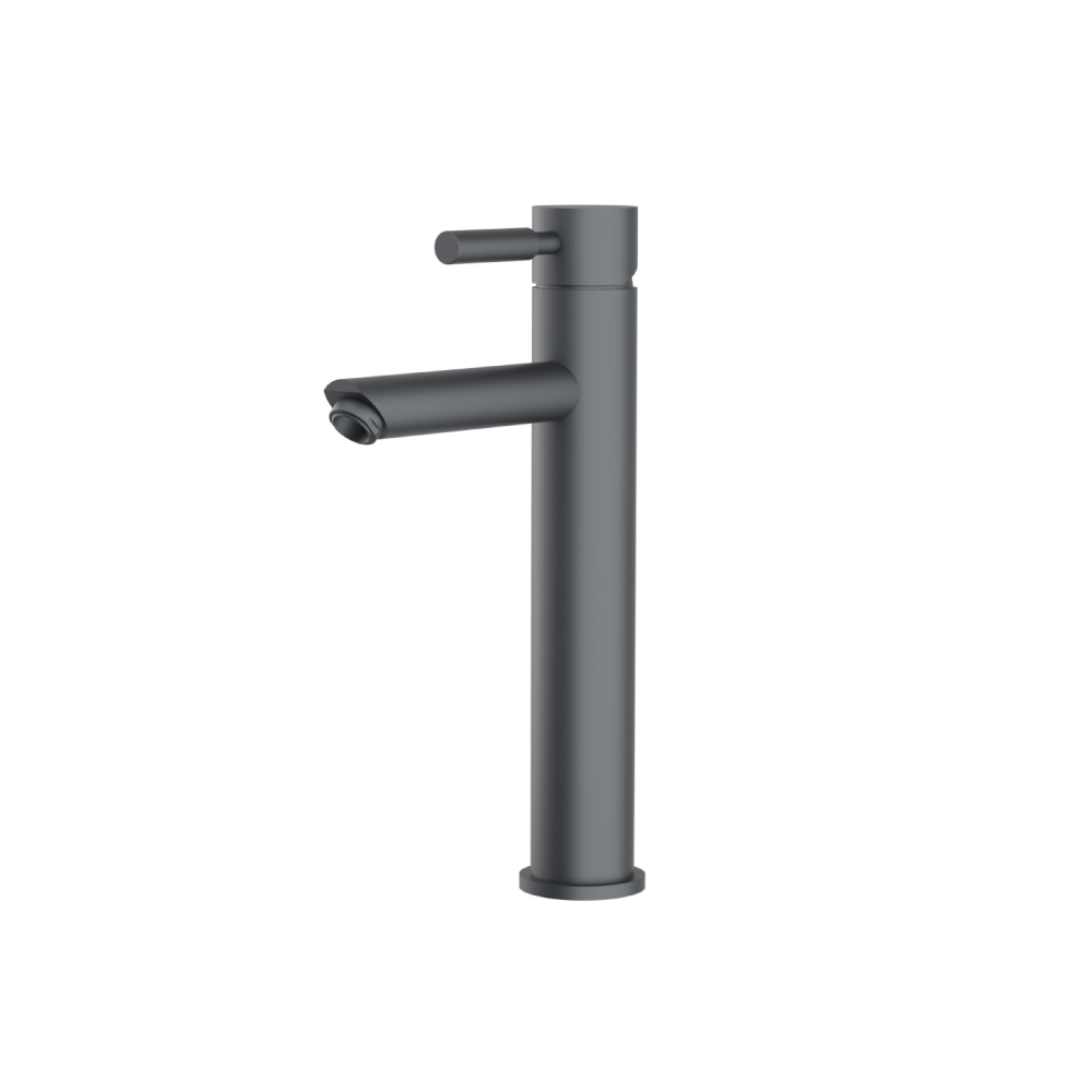 Single Hole Vessel Faucet | Rock Grey