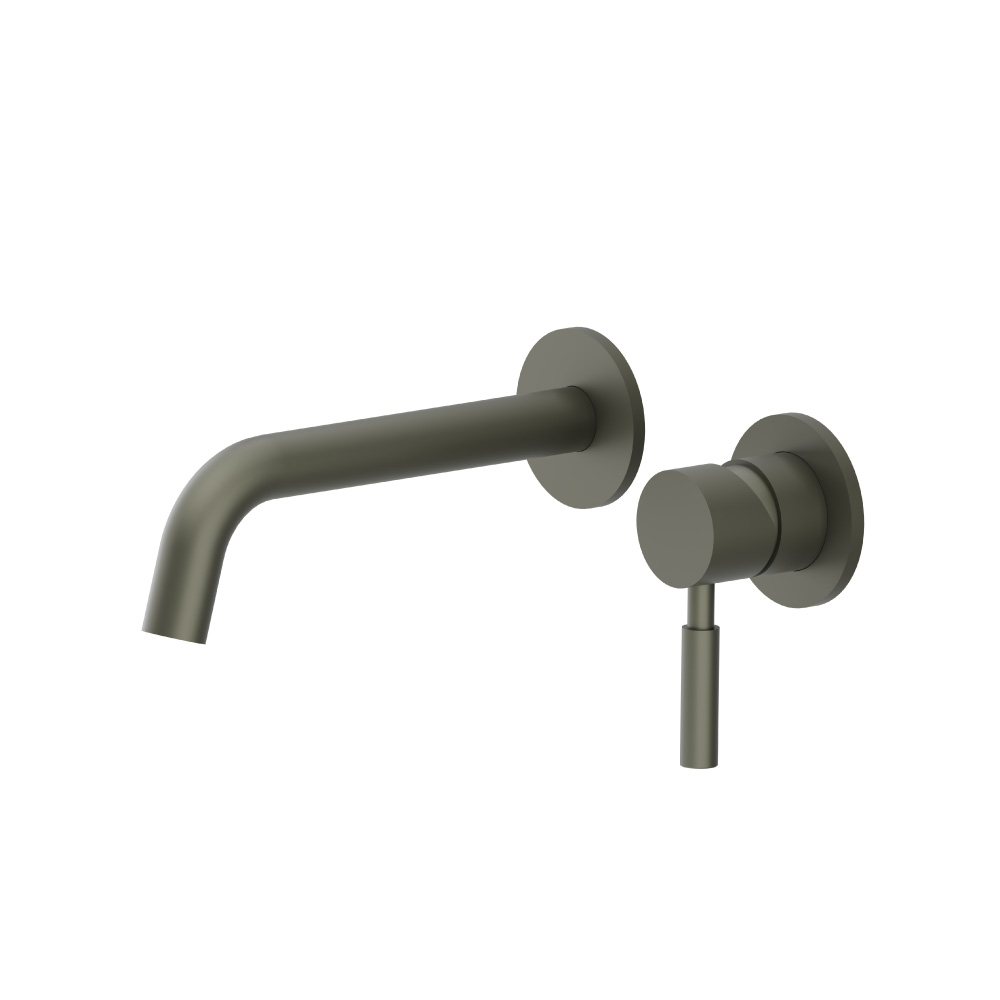 Single Handle Wall Mounted Bathroom Faucet | Gun Metal Grey