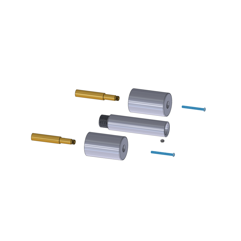 0.9" Extension Kit - For Use with 100.1950 or 100.2450 | Satin Brass PVD