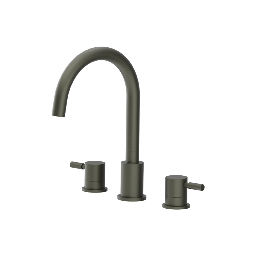 3 Hole Deck Mount Roman Tub Faucet | Dark Green