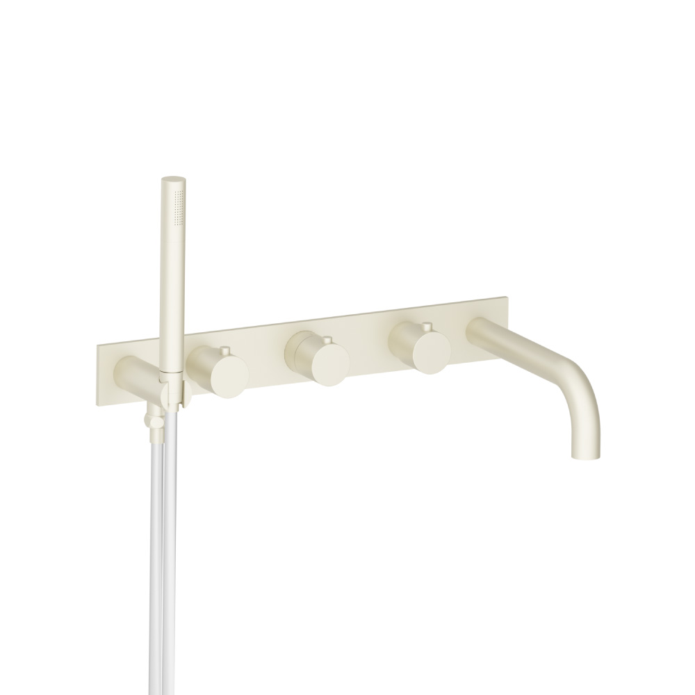 Wall Mount Tub Filler With Hand Shower | Light Tan