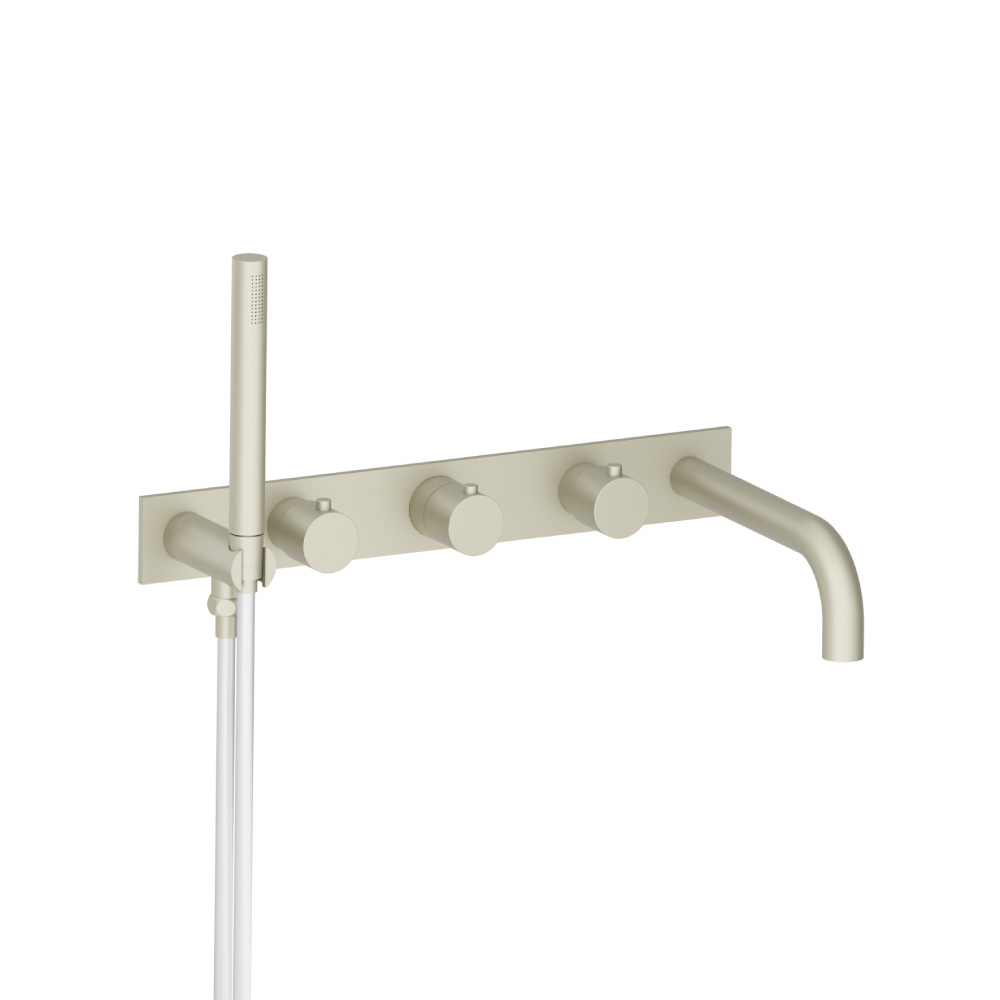 Wall Mount Tub Filler With Hand Shower | Light Verde