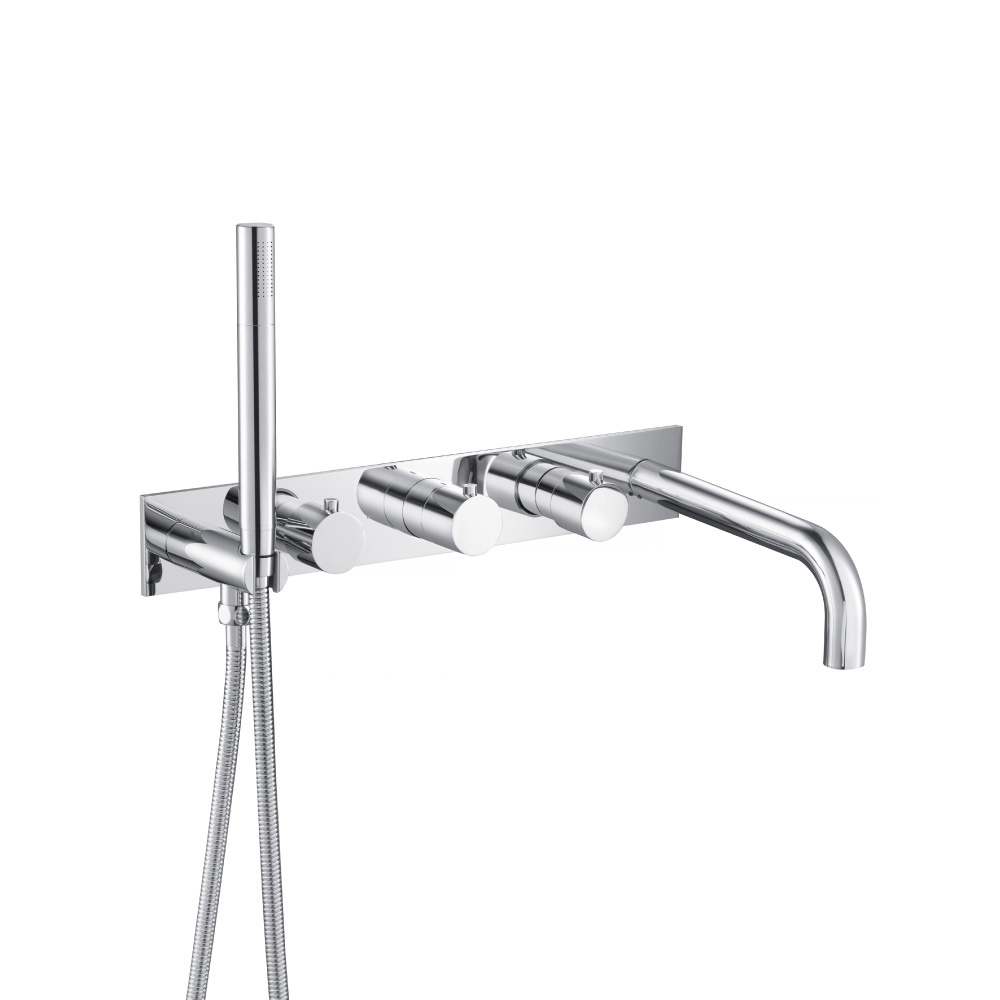 Trim For Wall Mount Tub Filler With Hand Shower | Chrome