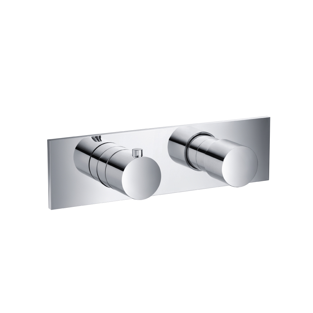 3/4" Horizontal Thermostatic Shower Valve & Trim - 1 Ouptut | Chrome