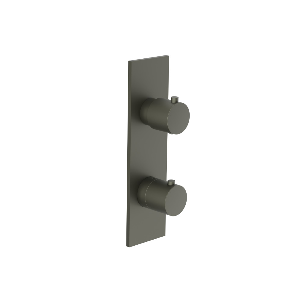 3/4" Thermostatic Shower Valve & Trim  - 2-Output | Dark Green