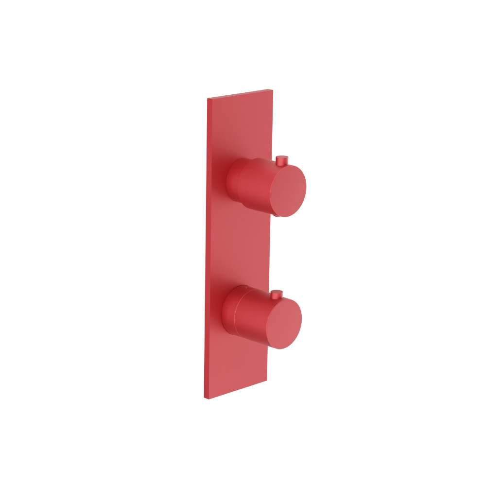 3/4" Thermostatic Shower Valve & Trim  - 2-Output | Deep Red