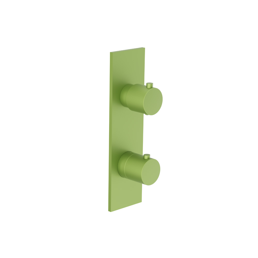 3/4" Thermostatic Shower Valve & Trim  - 3-Output | Isenberg Green