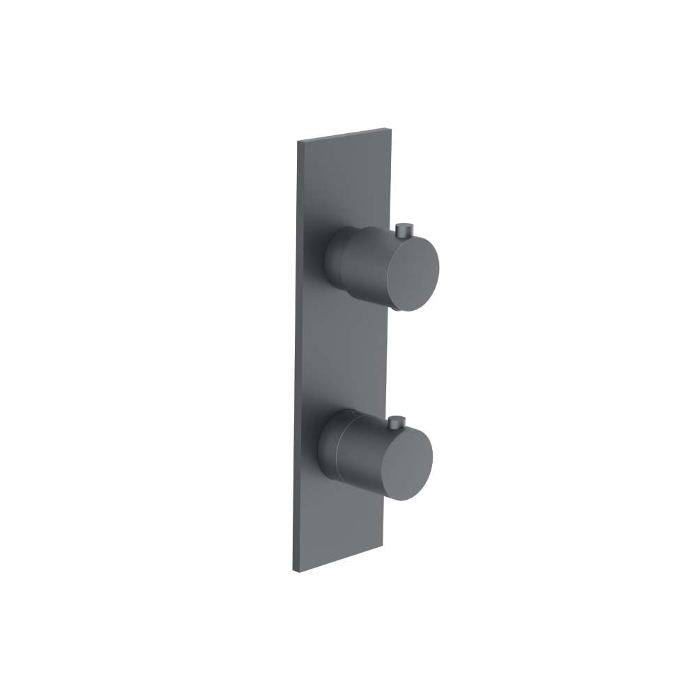 3/4" Thermostatic Shower Valve & Trim  - 3-Output | Rock Grey
