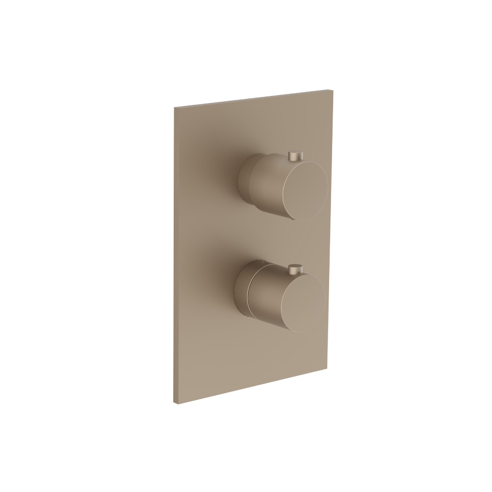 3/4" Thermostatic Shower Valve & Trim - 1 Output | Dark Tan
