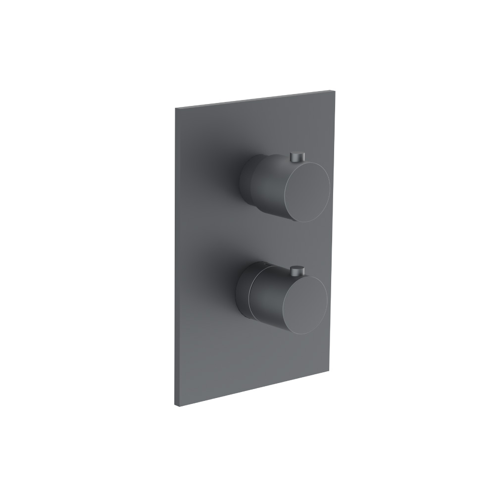 3/4" Thermostatic Shower Valve & Trim - 1 Output | Rock Grey