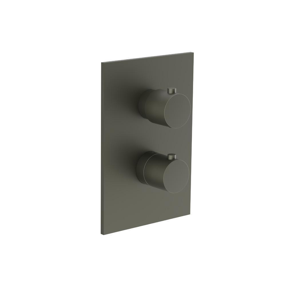 3/4" Thermostatic Valve & Trim - 3 Output | Dark Green