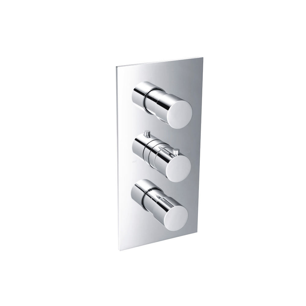 3/4" Thermostatic Valve & Trim - 4 Output | Chrome