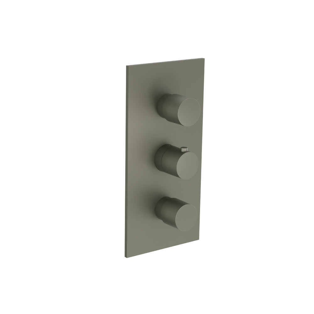 3/4" Thermostatic Valve With Trim - 3 Output | Gun Metal Grey
