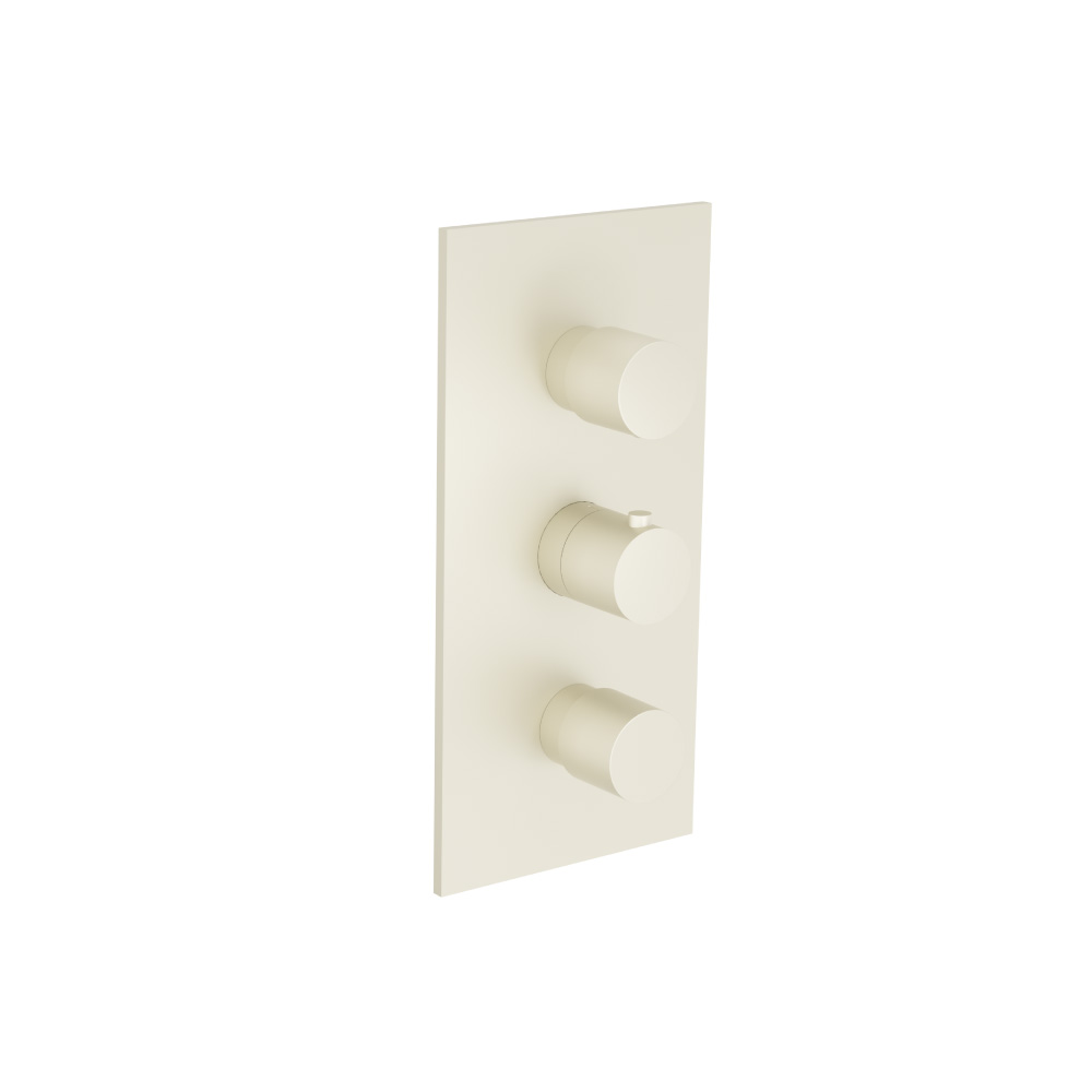 3/4" Thermostatic Valve With Trim - 3 Output | Light Tan
