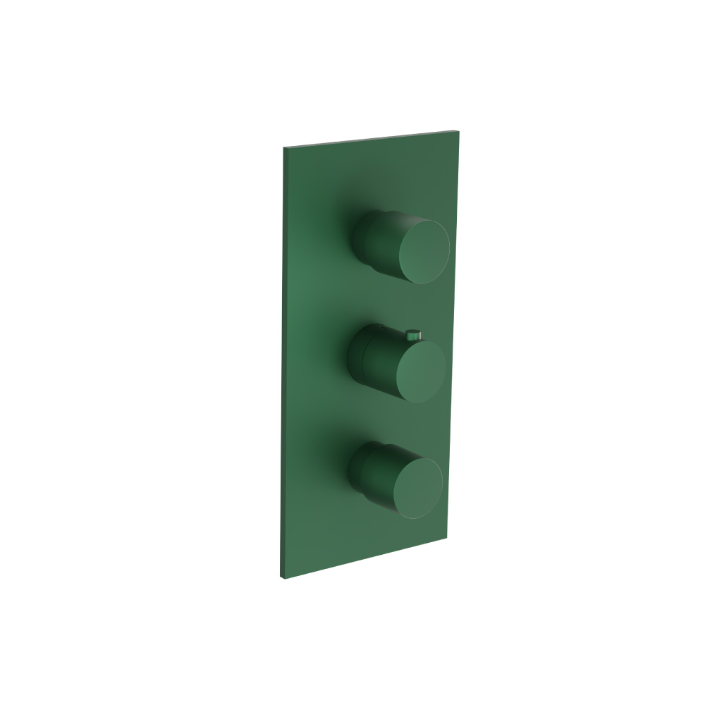 3/4" Thermostatic Valve & Trim - 4 Output | Leaf Green