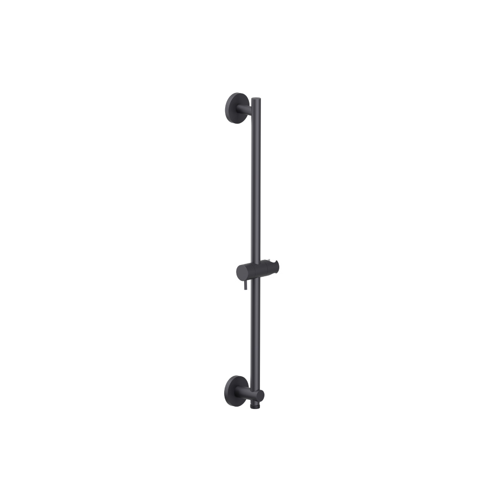 Shower Slide Bar With Integrated Wall Elbow | Dark Grey