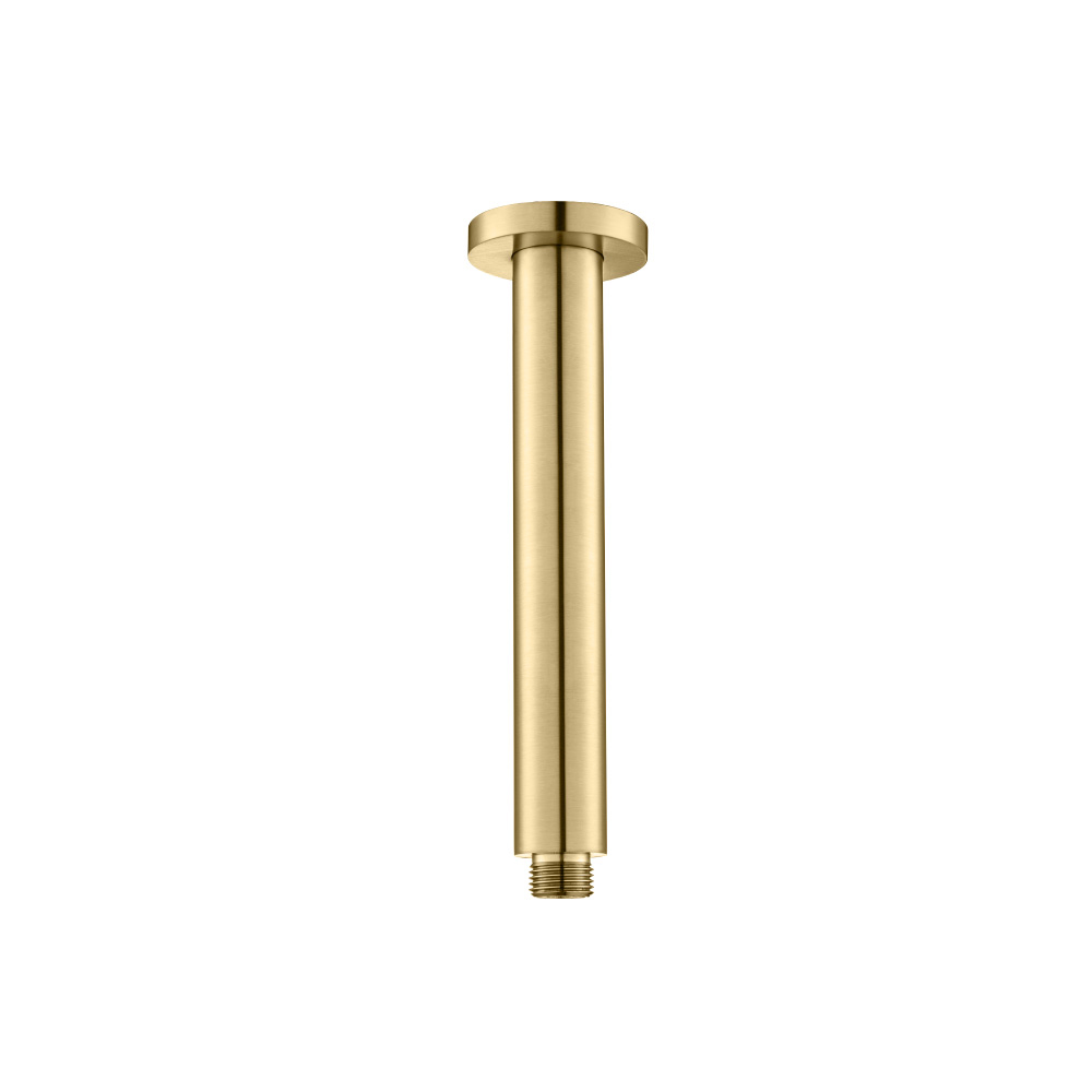 Ceiling Mount Shower Arm - 6" | Satin Brass PVD