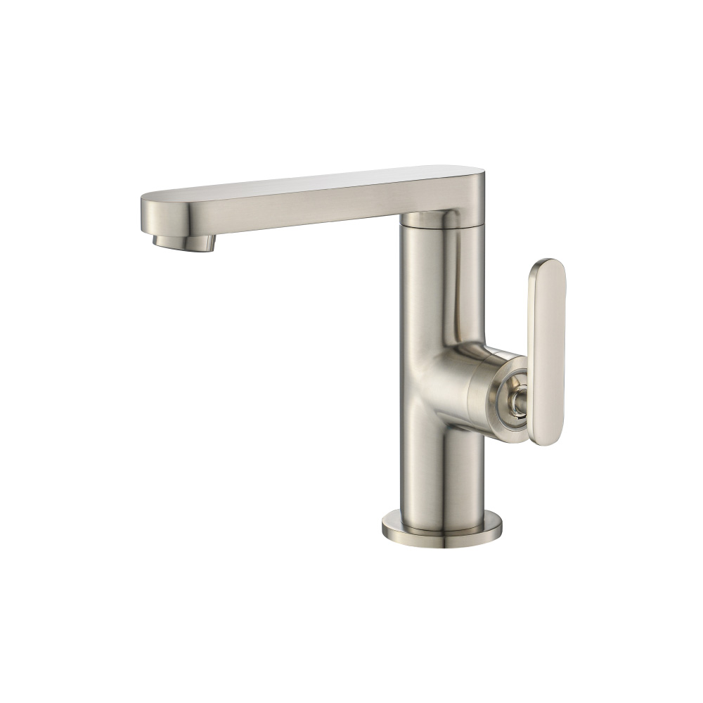 Single Hole Bathroom Faucet | Brushed Nickel PVD