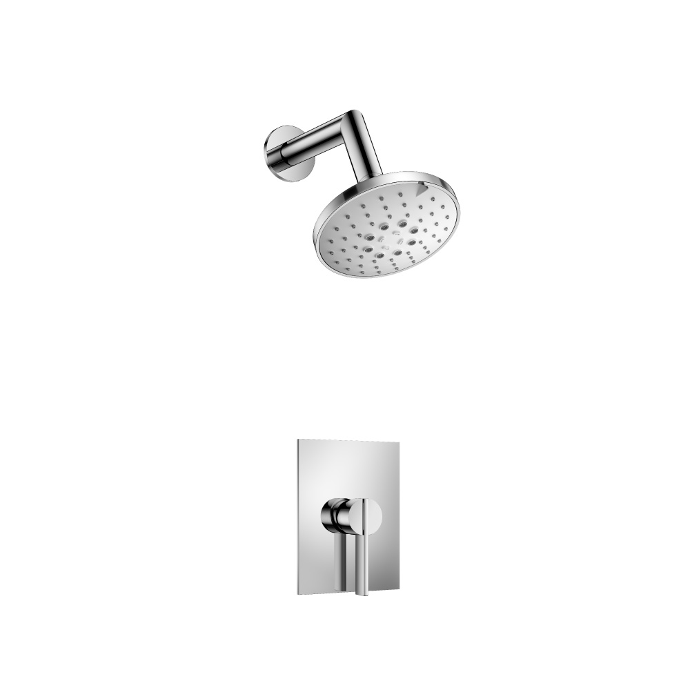 Single Output Shower Set With ABS Shower Head & Arm | Chrome