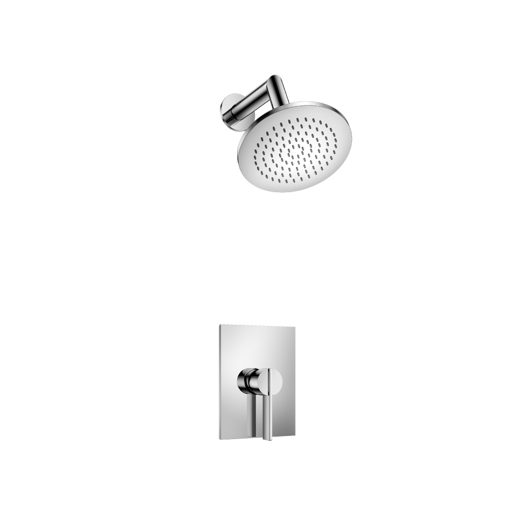 Single Output Shower Set With Brass Shower Head & Arm | Chrome