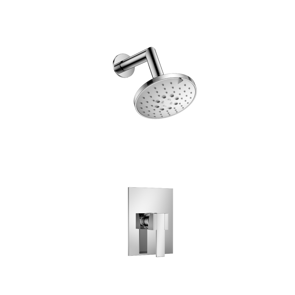 Single Output Shower Set With ABS Shower Head & Arm | Chrome