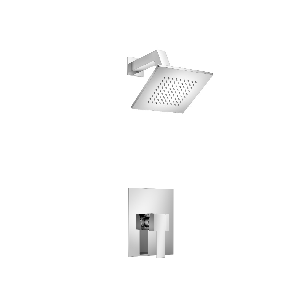 Single Output Shower Set With Brass Shower Head & Arm | Chrome
