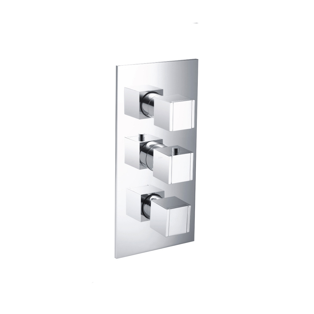 3/4" Thermostatic Valve & Trim - 4 Output | Chrome