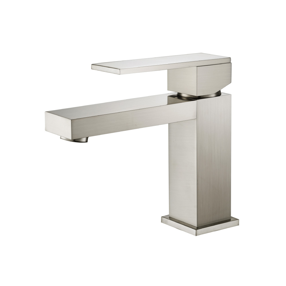 Single Hole Bathroom Faucet | Brushed Nickel PVD