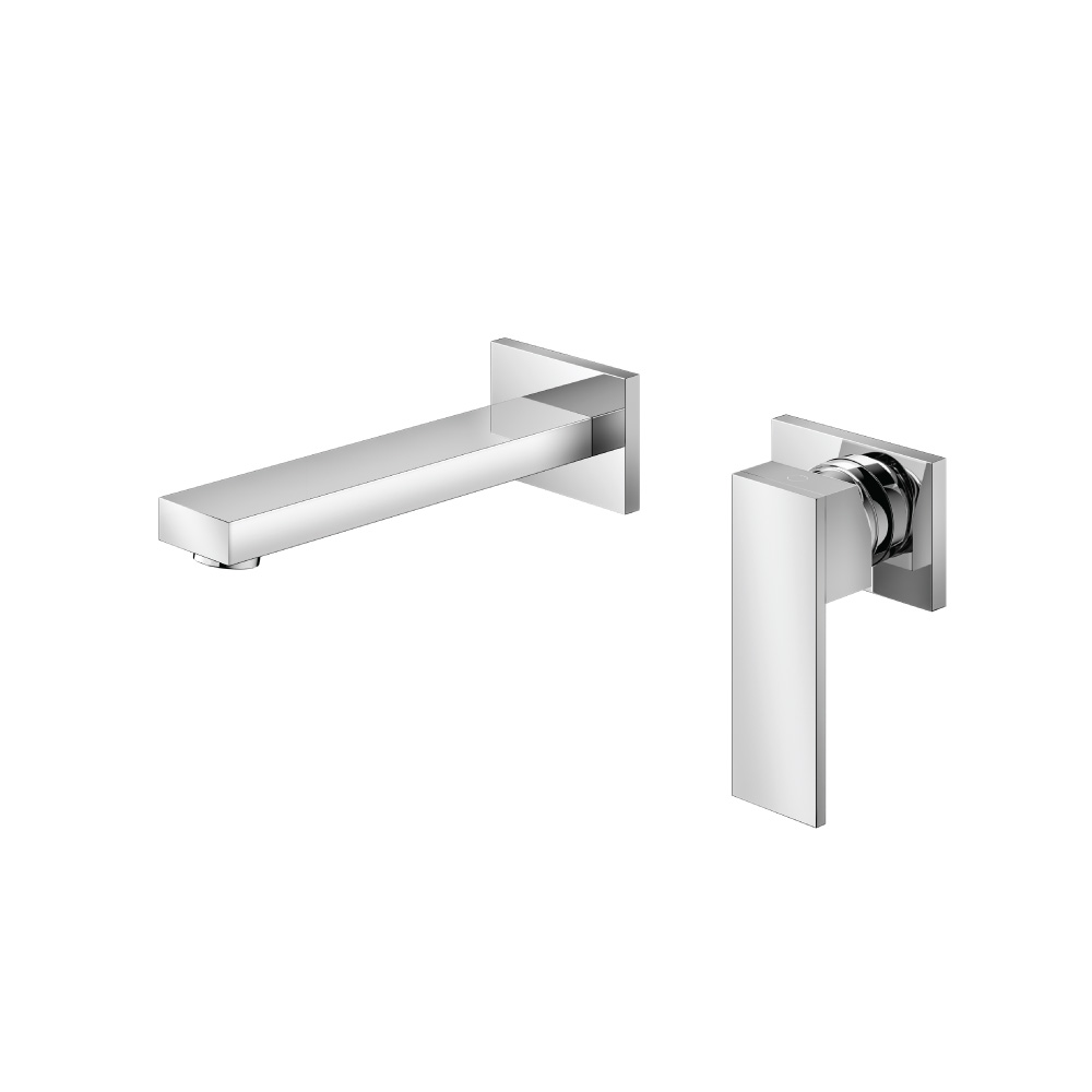 Single Handle Wall Mounted Bathroom Faucet | Chrome