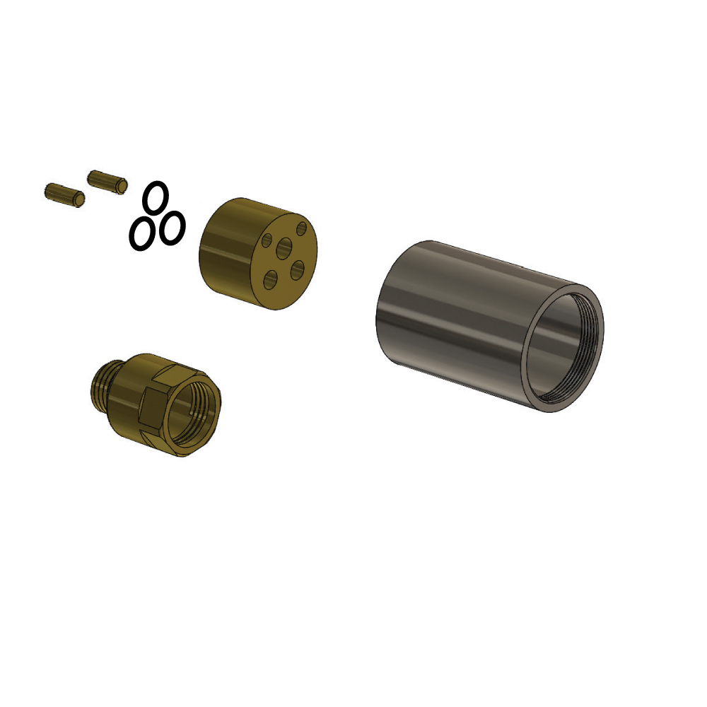 0.9" Extension Kit - For Use with 160.1800, 150.1800, 260.1800 | Satin Brass PVD