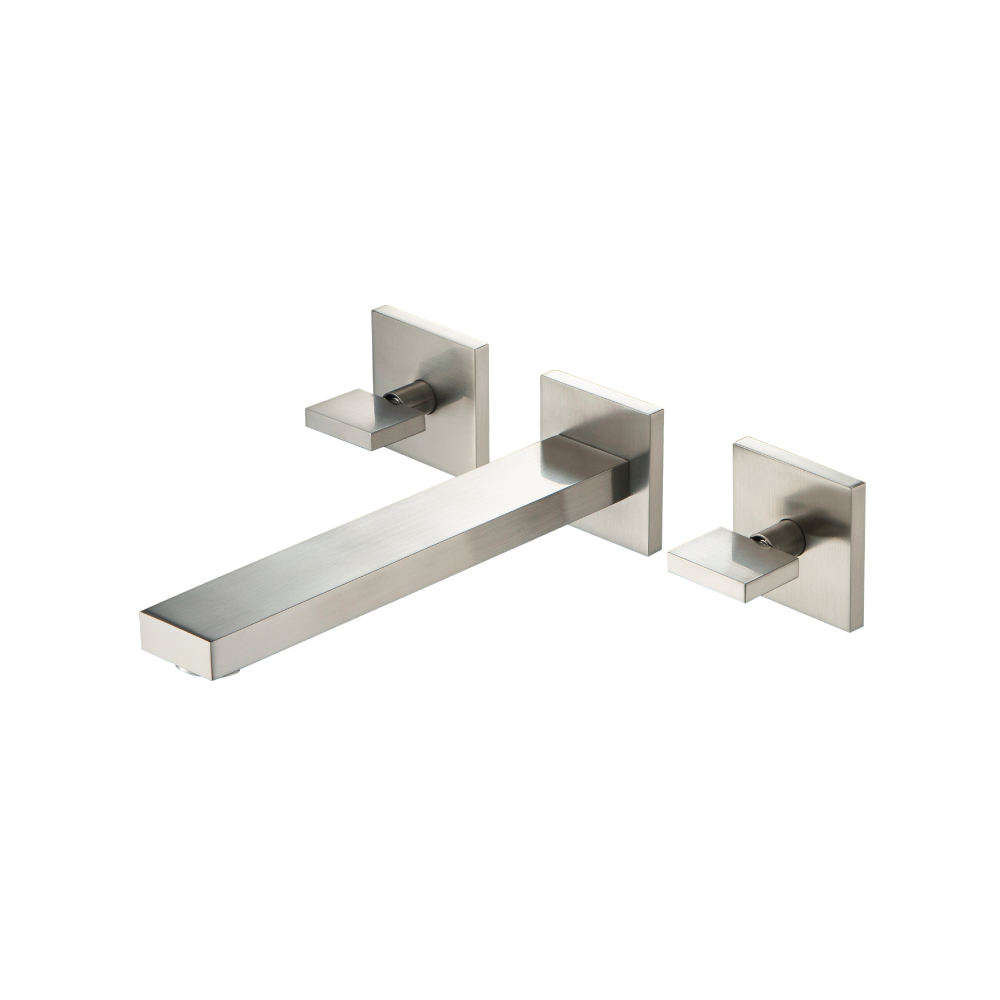 Trim For Two Handle Wall Mounted Bathroom Faucet | Brushed Nickel PVD