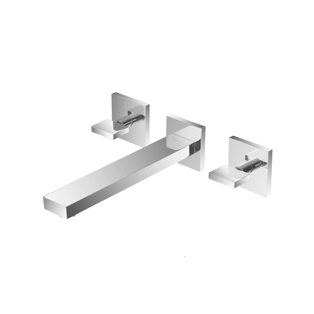 Two Handle Wall Mounted Tub Filler | Chrome