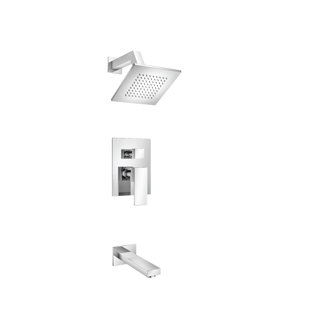 Two Output Shower Set With Shower Head And Tub Spout | Chrome